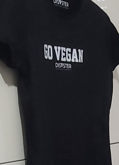T Shirt Donna Go VEGAN 100% Cotone
