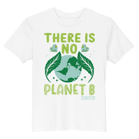 T Shirt Organic Cotton Kids - There is no Planet B White