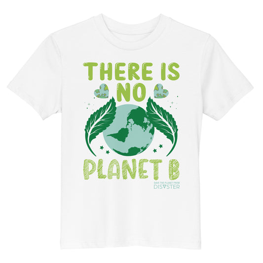 Organic Cotton Kids T Shirt - There is no Planet B White