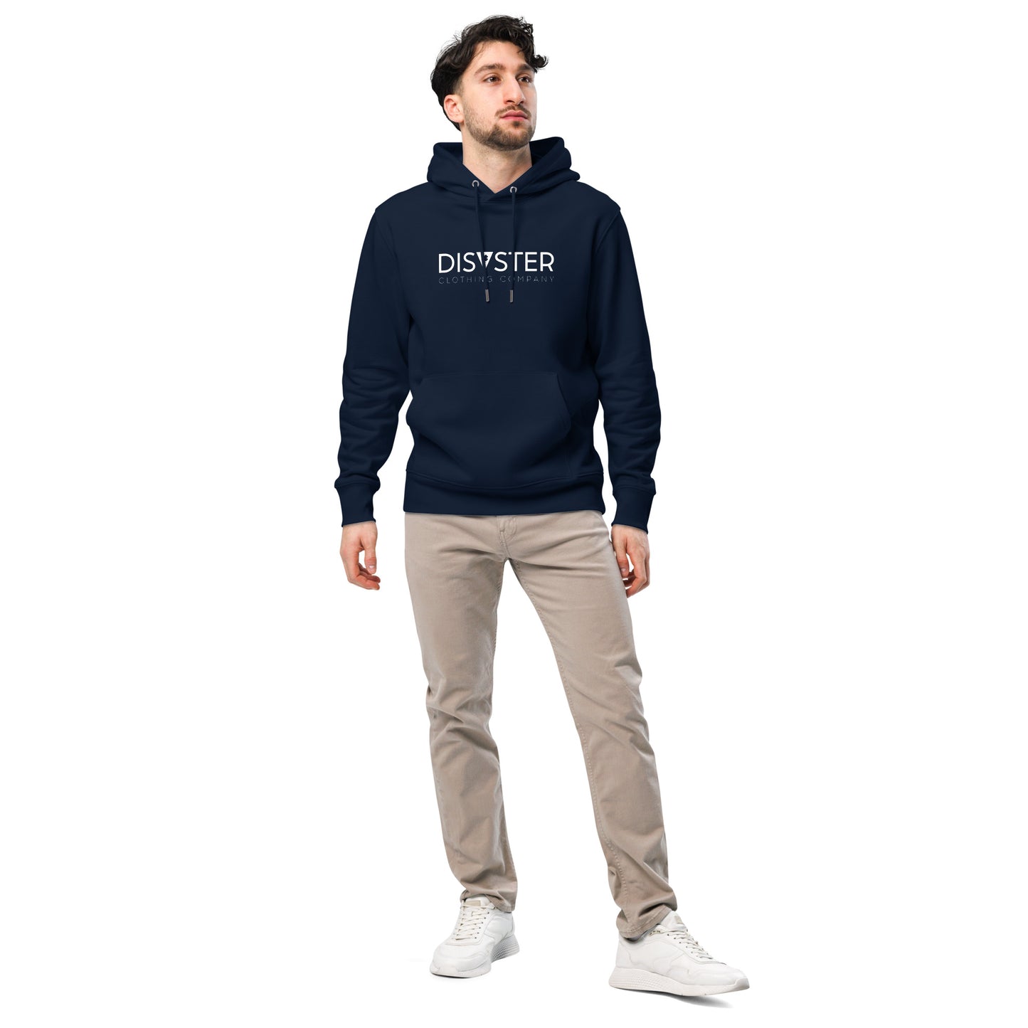 Disaster Logo White - Hoodie (Unisex) 