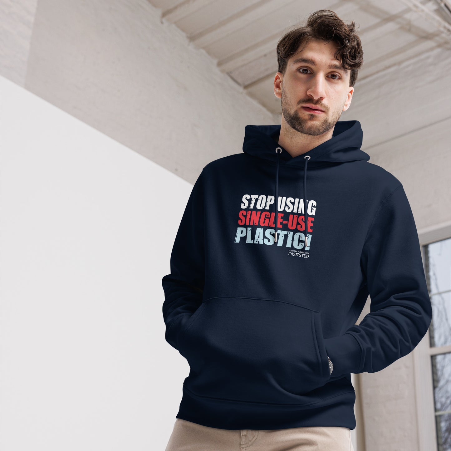 Stop Using Single-Use Plastic! Hoodie (Unisex)