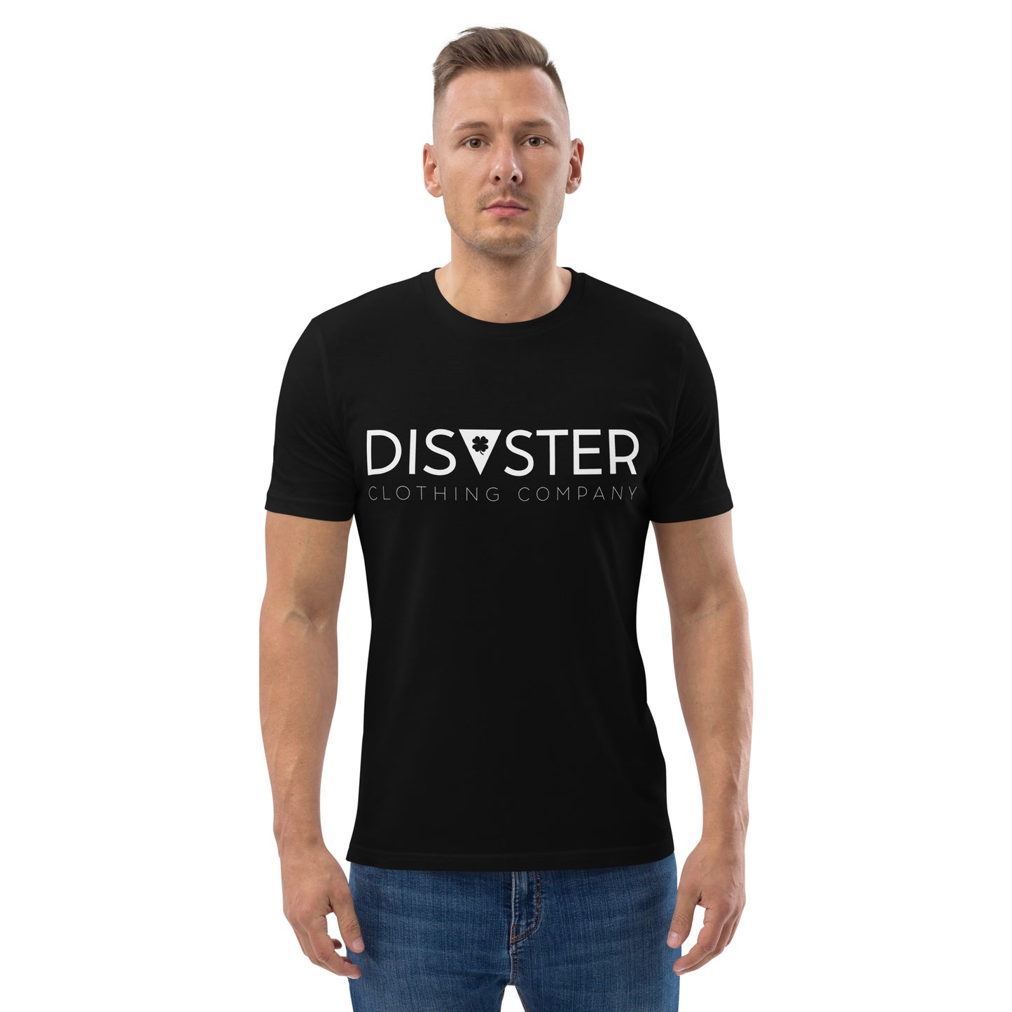T Shirt Organic Cotton Unisex - Disaster Logo White