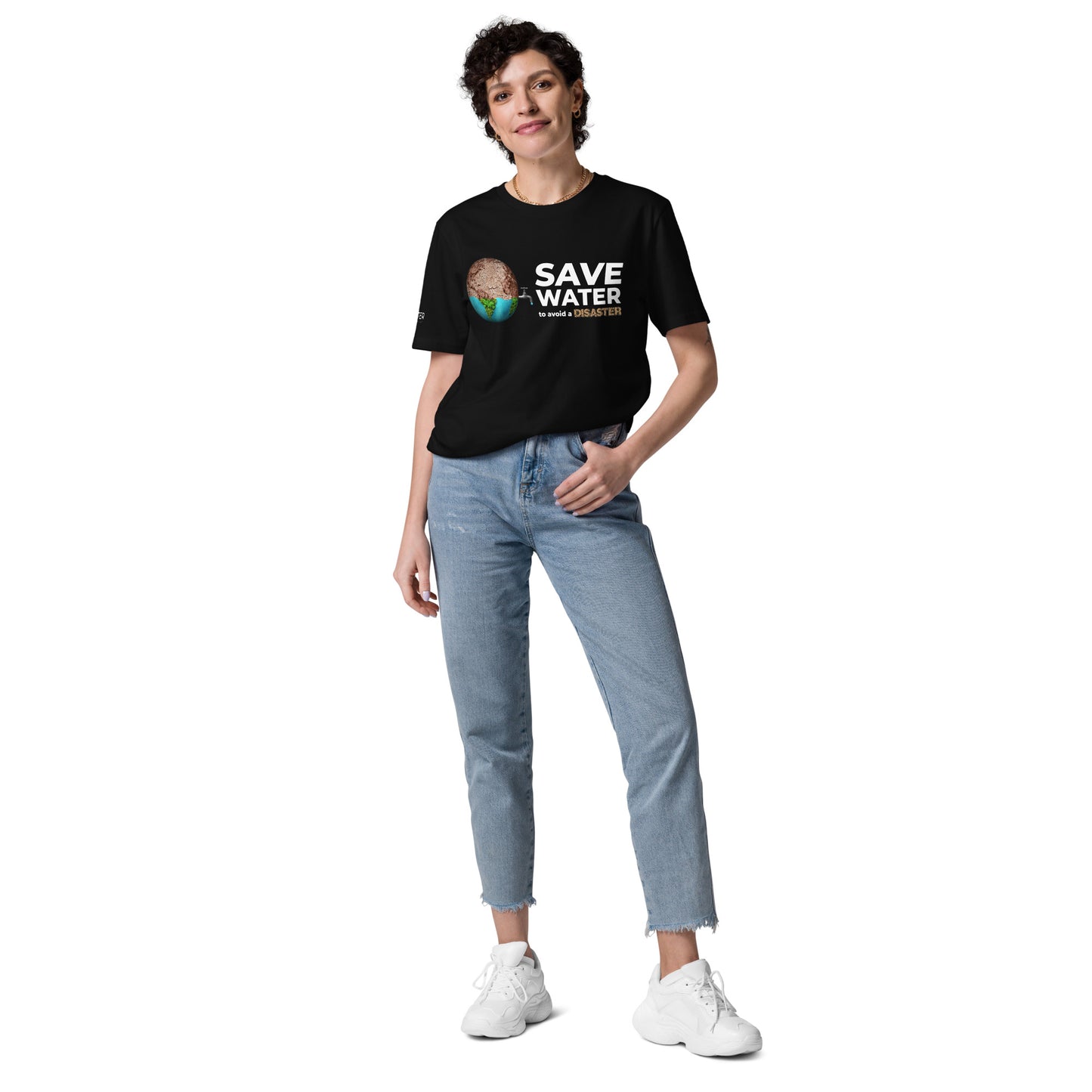 T Shirt Organic Cotton Unisex - Save Water To avoid a Disaster