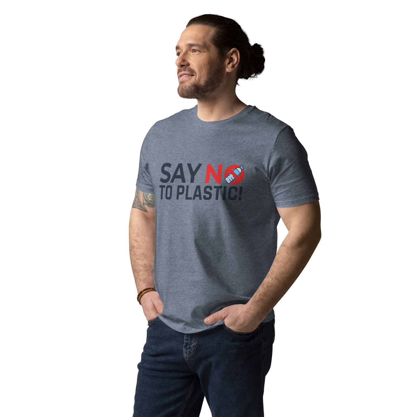 Organic Cotton Unisex T-Shirt - Say No To Plastic