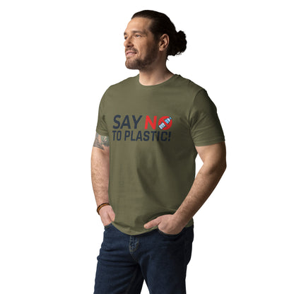 Organic Cotton Unisex T-Shirt - Say No To Plastic