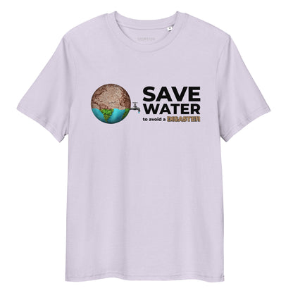 Organic Cotton Unisex T Shirt - Save Water to avoid a Disaster