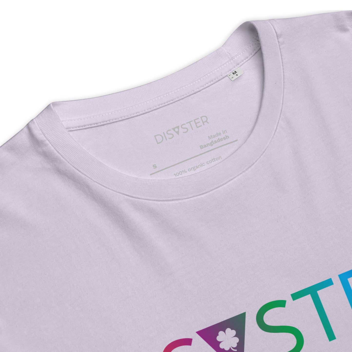 Organic Cotton Unisex T-Shirt - Disaster Logo Colored