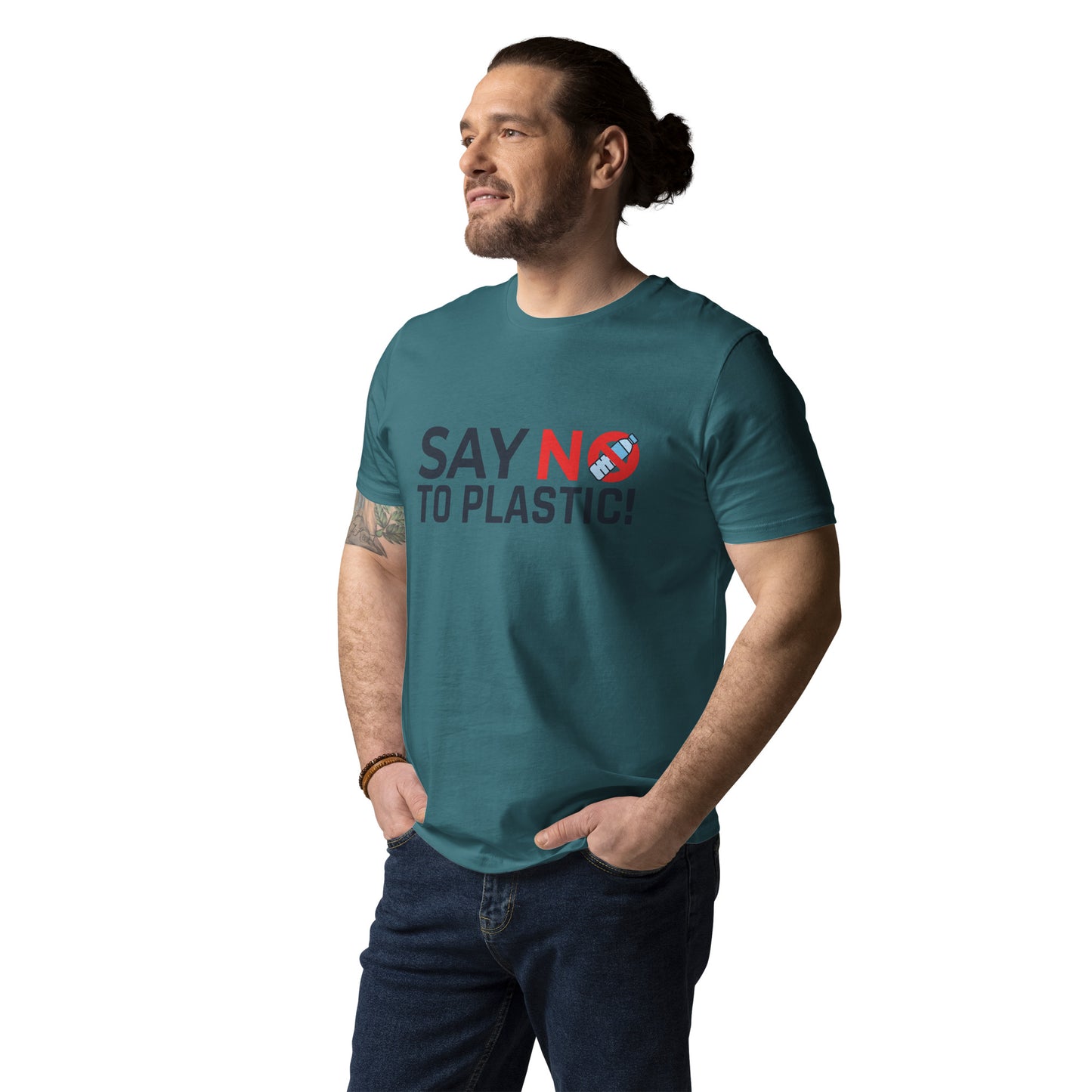 Organic Cotton Unisex T-Shirt - Say No To Plastic