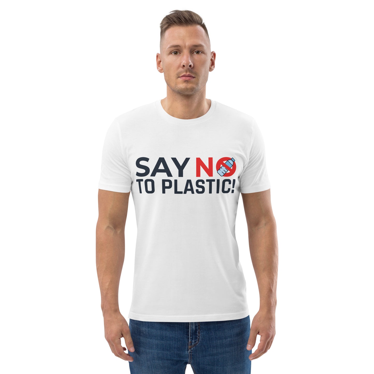 Organic Cotton Unisex T-Shirt - Say No To Plastic