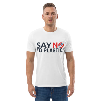 Organic Cotton Unisex T-Shirt - Say No To Plastic