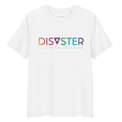 Organic Cotton Unisex T-Shirt - Disaster Logo Colored