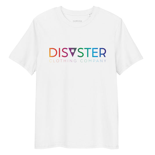 Organic Cotton Unisex T-Shirt - Disaster Logo Colored